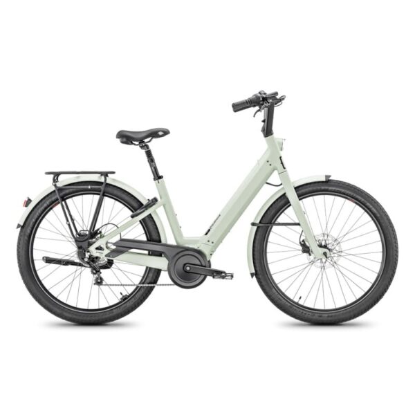 Vélo de ville électrique Moustache Lundi 27.4, menthe - Batterie 500 Wh, idéal pour les trajets urbains