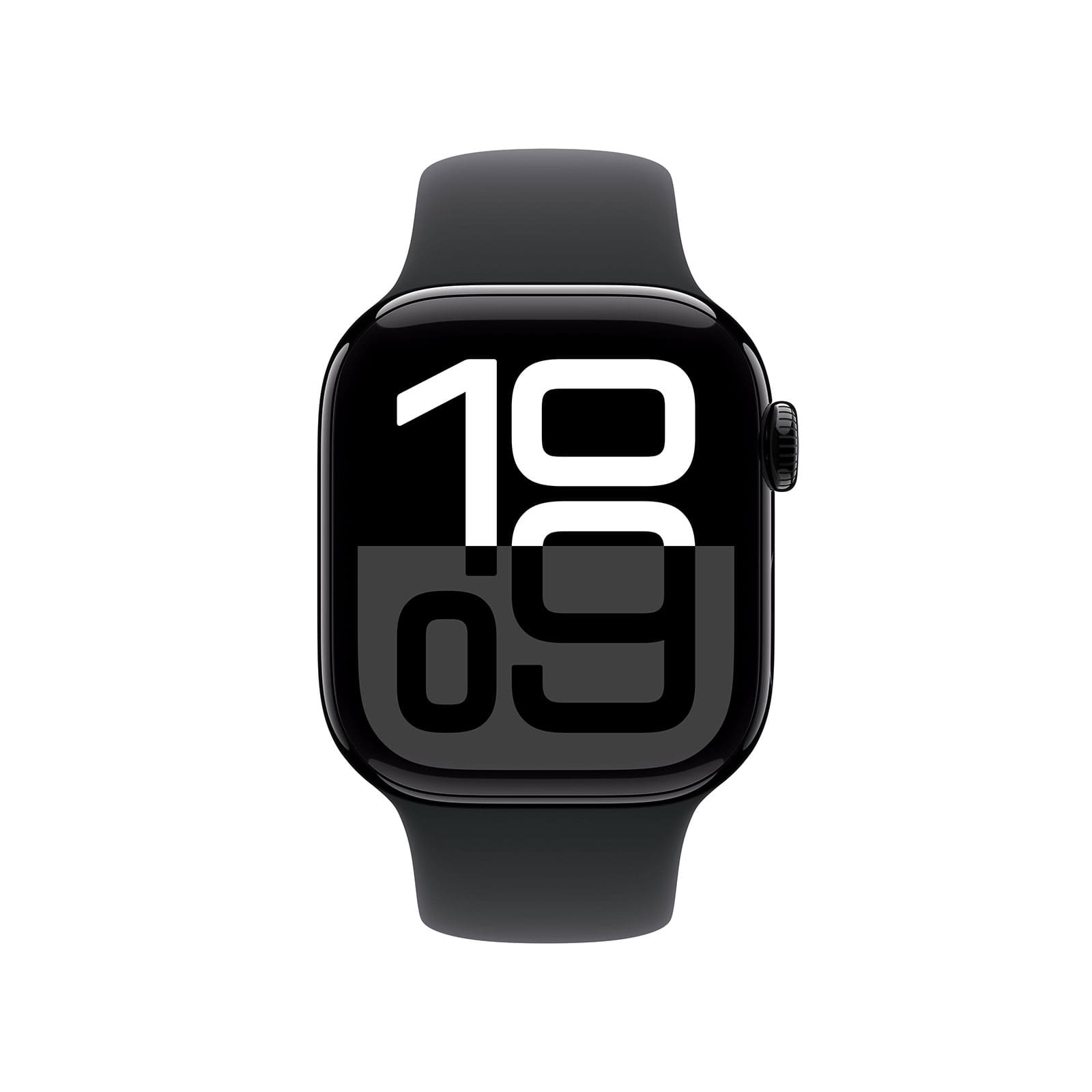 Apple Watch Series 10 GPS 42 mm Aluminium Noir de Jais Bracelet Sport Noir S/M – Image 3
