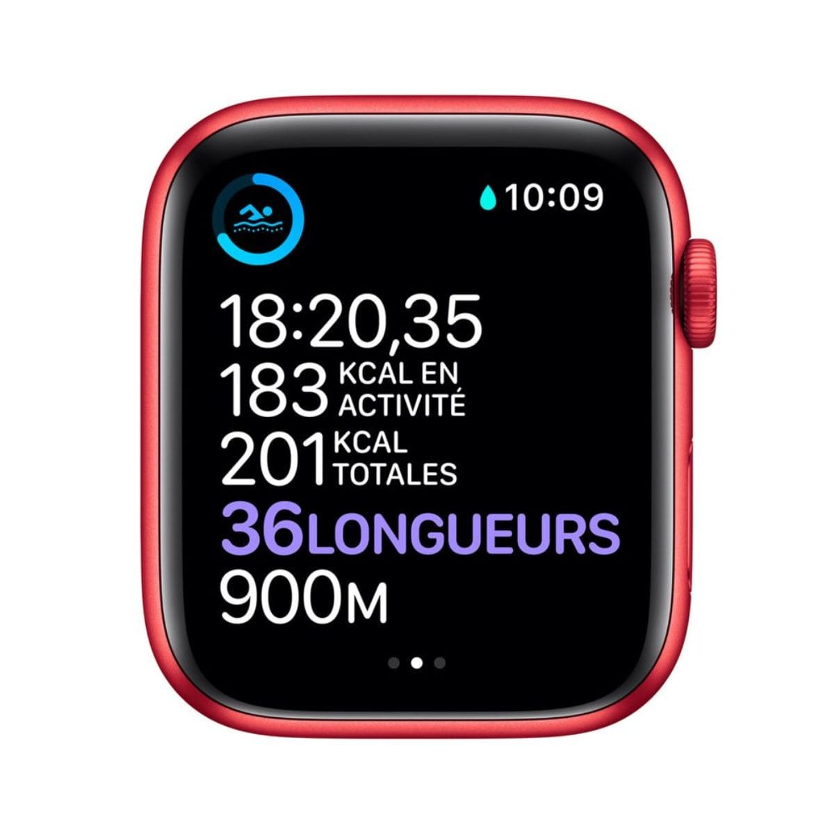 Apple Watch Series 6 - GPS - 44 - Alu Rouge / Bracelet Sport PRODUCT RED · Reconditionné – Image 4
