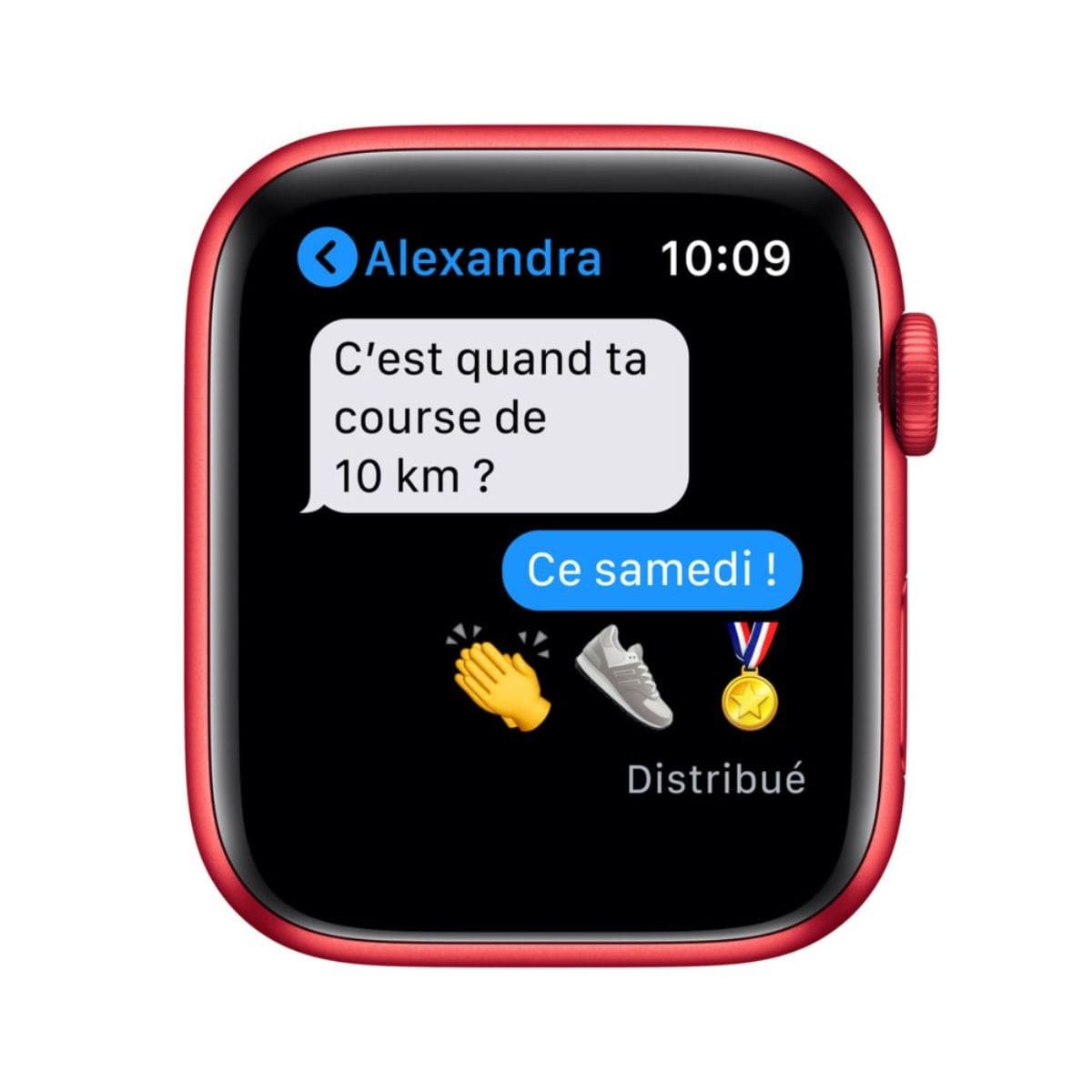 Apple Watch Series 6 - GPS - 44 - Alu Rouge / Bracelet Sport PRODUCT RED · Reconditionné – Image 5