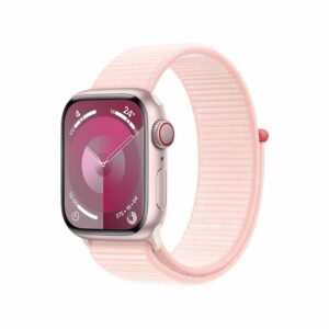 Apple-Watch-Series-9-GPS-Cellular-41-mm-boitier-en-aluminium-Rose-avec-boucle-Sport-rose-clair