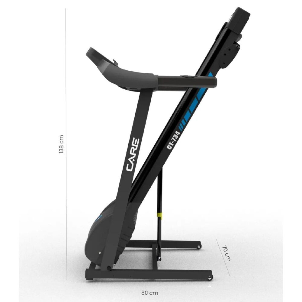 Tapis de course connecté Care CT- 734 - Vitesse max 14 km/h - Moteur 1.5/2.5 CV - 120 x 41.5 cm - KINOMAP – Image 4