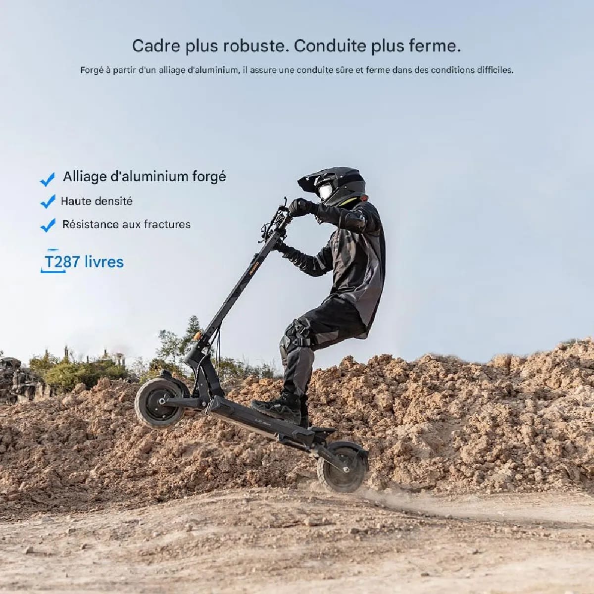 Ausom L2 Max DUAL - Trottinette électrique Tout-Terrain 2000W - 65 km/h - 90 km Autonomie – Image 5