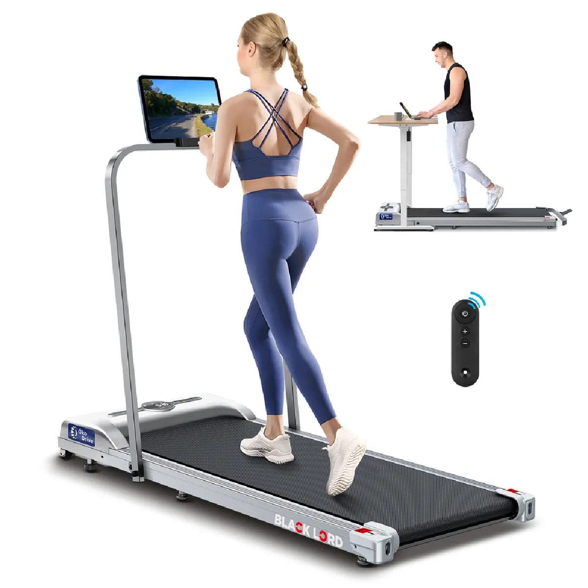 Tapis-de-Course-Marche-Electrique-BLACK-LORD-SL9-H-Moteur-2.2HP-Ecran-LED-Telecommande-Bluetooth-Pliable