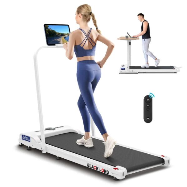 Tapis-de-course-pliable-Black-Lord-SL9-H-Moteur-2.2-CV-Controle-APP-Bluetooth-1-12-km-h-blanc