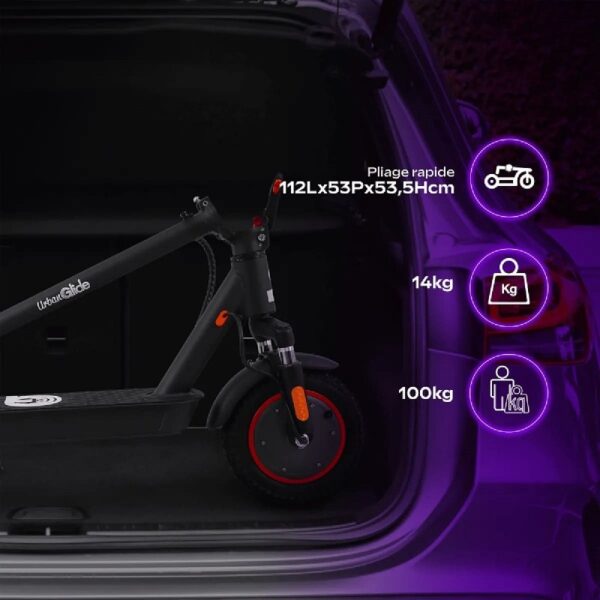 Trottinette Électrique UrbanGlide 100MAX 2 – 350W, 30 km Autonomie, Pliable & Sécurisée – Image 5