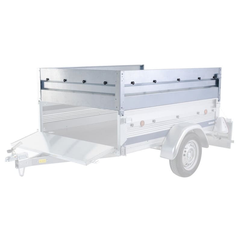 Jeu de 4 Ridelles en Acier Galvanisé pour Remorque NORAUTO Regular 200 – Doublez Votre Volume de Chargement – Image 3