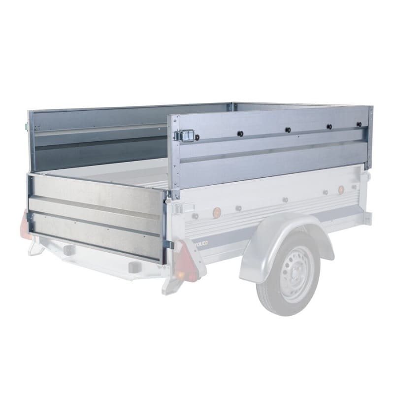 Jeu de 4 Ridelles en Acier Galvanisé pour Remorque NORAUTO Regular 200 – Doublez Votre Volume de Chargement – Image 4