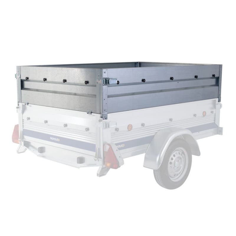 Jeu de 4 Ridelles en Acier Galvanisé pour Remorque NORAUTO Regular 200 – Doublez Votre Volume de Chargement – Image 5