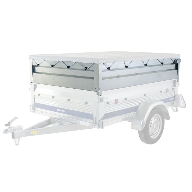 Jeu de 4 Ridelles en Acier Galvanisé pour Remorque NORAUTO Regular 200 – Doublez Votre Volume de Chargement – Image 10