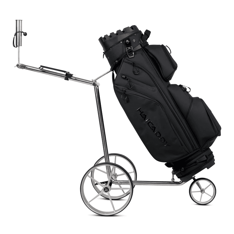 Tour Made Haicaddy® HC3X Chariot de golf en acier inoxydable Push