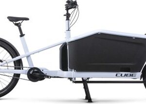 Vélo Cargo Électrique Cube Cargo Hybrid 500 Enviolo Cargo 500 Wh 20/27.5'' Blanc Flash