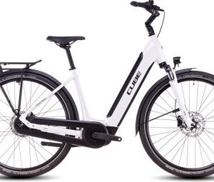 Vélo de Ville Électrique Cube Supreme Hybrid Comfort One 500 Easy Entry Shimano Nexus 8V 500 Wh 700 mm Blanc Metallic 2025