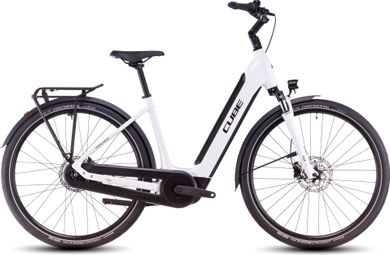 Vélo de Ville Électrique Cube Supreme Hybrid Comfort One 500 Easy Entry Shimano Nexus 8V 500 Wh 700 mm Blanc Metallic 2025
