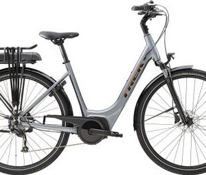Vélo de Ville Électrique Trek Verve+ 1 Lowstep Shimano Tourney/Altus 8V 500 Wh Gris