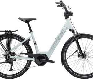 Vélo de Ville Électrique Trek Verve+ 2 Lowstep 400wh Shimano Cues 9V Gris Gen.3