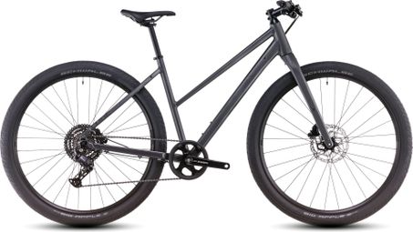 Vélo Fitness Cube Hyde One Trapeze Shimano Essa 8V 700 mm Gris Graphite 2025
