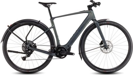 Vélo Fitness Électrique Cube Nulane Hybrid C:62 Race FE 400X Shimano Cues 9V 400 Wh 700 mm Vert Sage Brush 2025