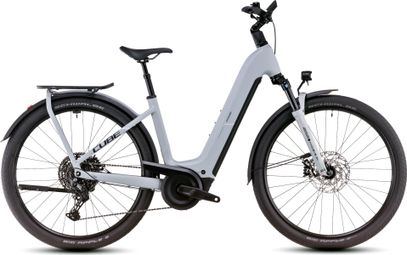 VTC Électrique Cube Kathmandu Hybrid EX 800 Easy Entry Shimano Cues 11V 800 Wh 700 mm Gris Haze 2025