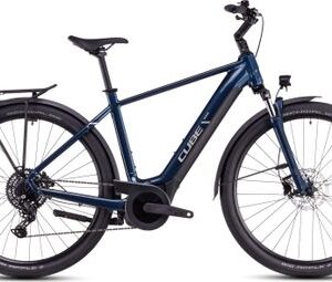 VTC Électrique Cube Touring Hybrid One 625 Shimano Cues 9V 625 Wh 700 mm Bleu Deep Sea 2025
