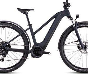 VTT Électrique Semi-Rigide Cube Reaction Hybrid Performance 500 Allroad Trapeze Shimano Cues 9V 500 Wh 27.5'' Noir Night 2025