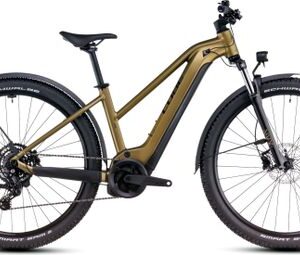 VTT Électrique Semi-Rigide Cube Reaction Hybrid Performance 500 Allroad Trapeze Shimano Cues 9V 500 Wh 27.5'' Or Lime 2025