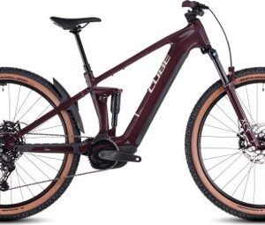VTT Électrique Tout-Suspendu Cube Stereo Hybrid One22 Pro 800 Shimano Cues 10V 800 Wh 29'' Rouge Amarone 2025