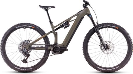 VTT Électrique Tout-Suspendu Cube Stereo Hybrid One44 HPC TM 800 Sram GX Eagle AXS 12V 800 Wh 29'' Vert Dusty Olive 2025