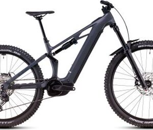 VTT Électrique Tout-Suspendu Cube Stereo Hybrid One77 HPC Race 800 Shimano Deore 12V 800 Wh 29''/27.5'' Gris Slap 2025