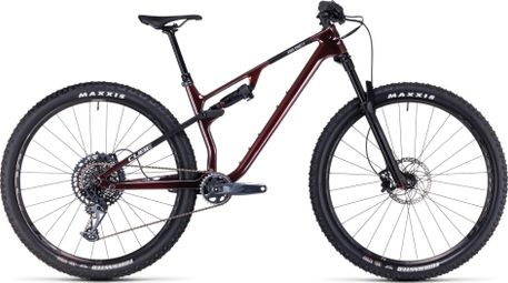 VTT Tout-Suspendu Cube AMS One11 C:68X Pro 29 Sram GX Eagle 12V 29'' Rouge Liquid Carbon