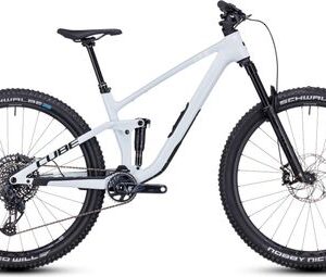 VTT Tout-Suspendu Cube Stereo One44 C:68X SLX Sram GX Eagle AXS 12V 29'' Blanc Bleu Frost 2024